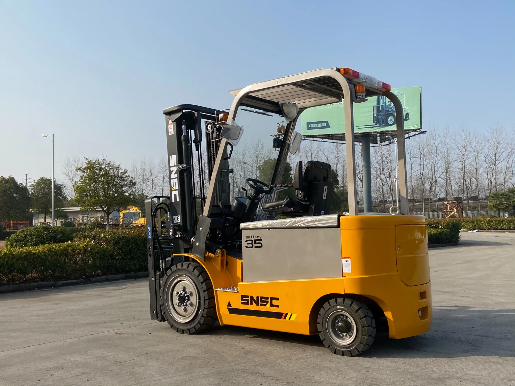 Fb35 80V 560ah Strong Power Truck with 3m Lifting Height Electric Forklift Mini Electric Forklift