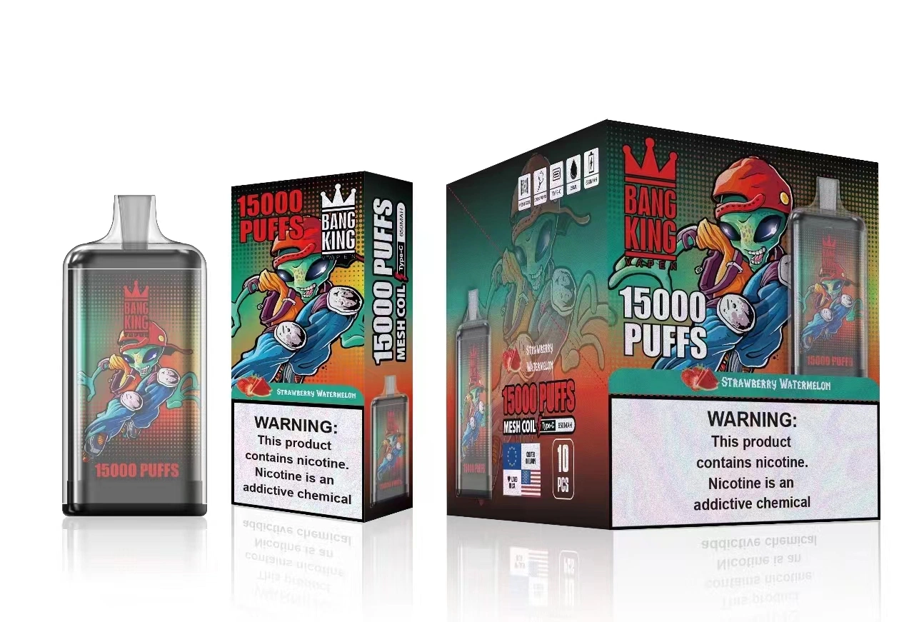 Descaposable VAPE Cigarette Starter Kits 0%/2%/5% nicotina al por mayor I VAPE Bang King 15000 Puffs