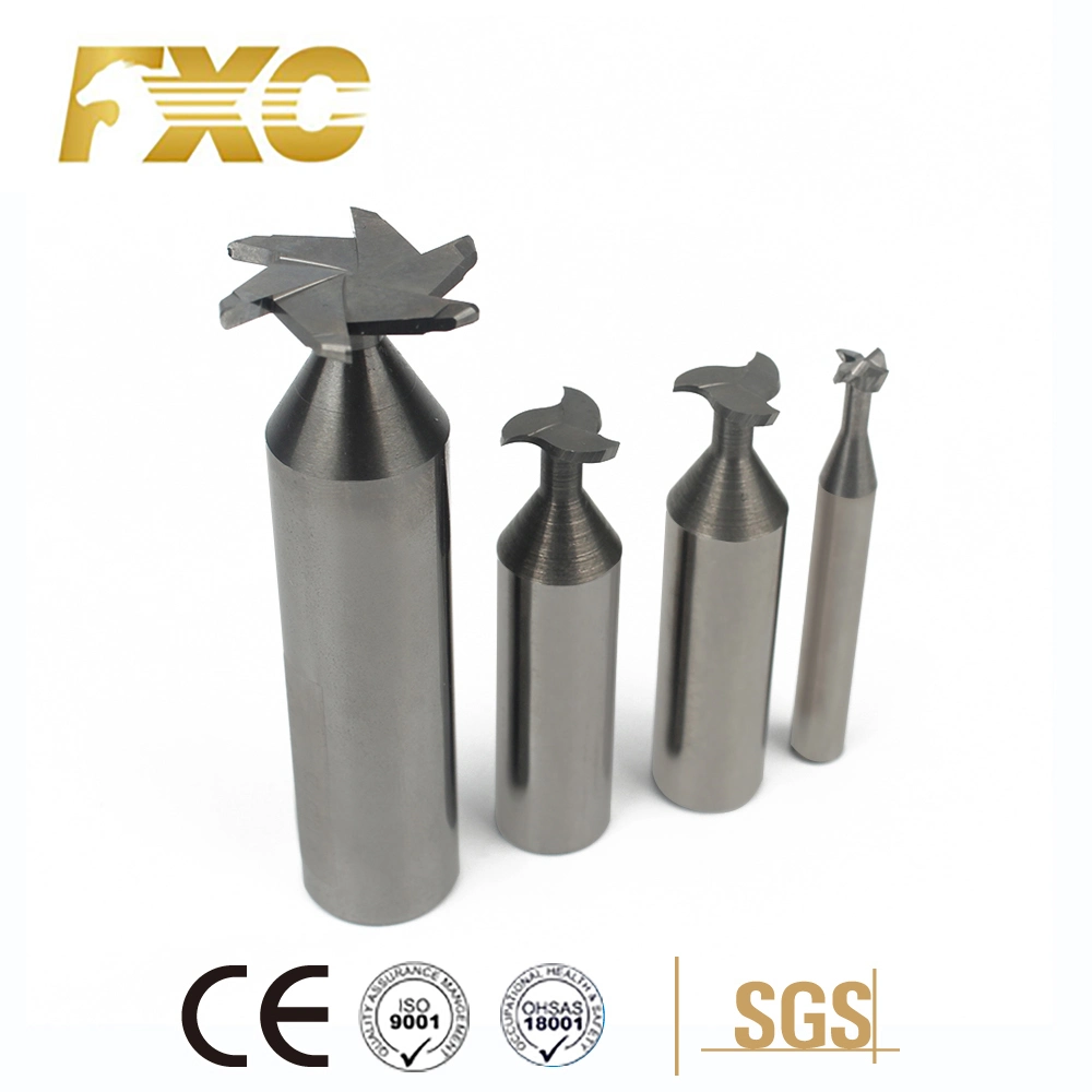 Fxc 6 Flutes SUS Solid Carbide T-Slot Milling Cutters