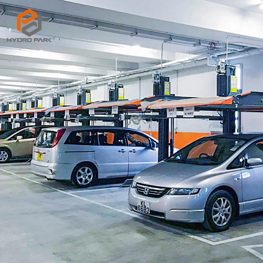 Doble apilador estacionamiento de coches dos postes de coche elevador dos Elevador de poste