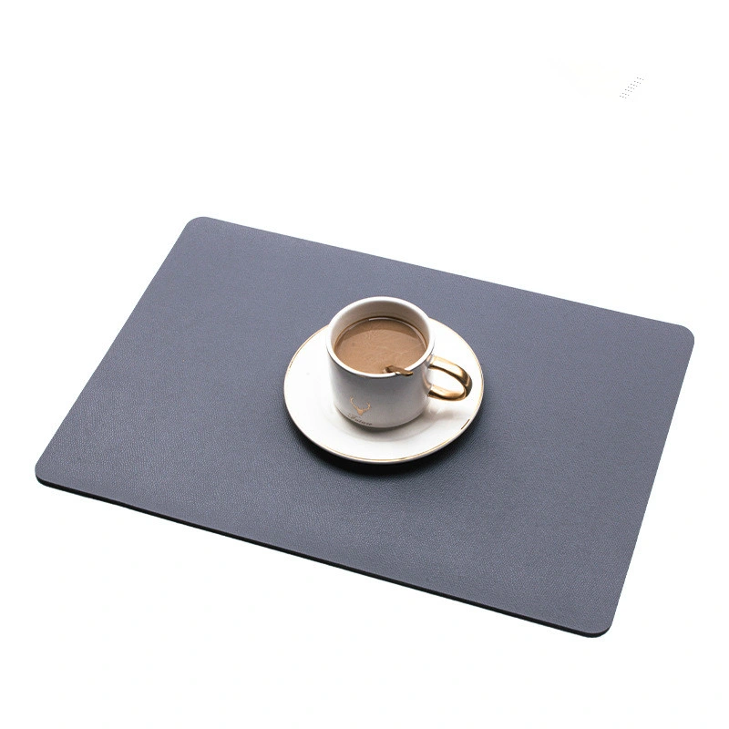 Doule Side PU Leather Mats Custom Size Faux Leather Placemat