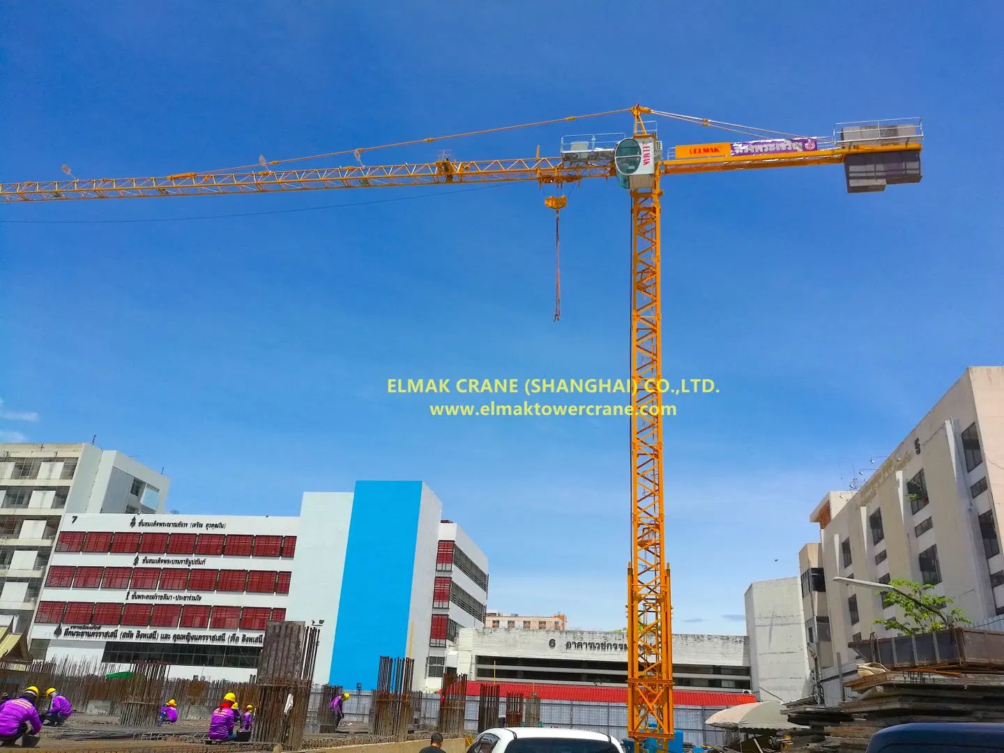 Emk5516-6 55m Jib Tip Load 1.6 Tontopkit Tower Crane for 6ton