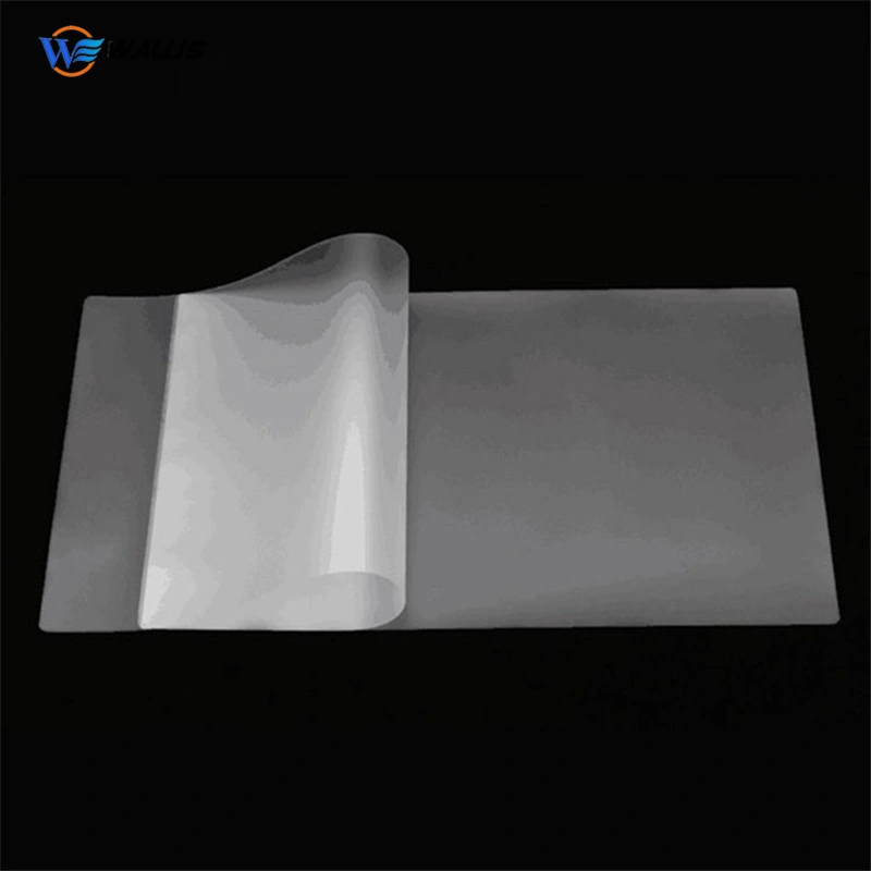 A4 0.08mm PVC Polycarbonate Pet Card Material Coated Overlay Film with Glue for Digital Printing Sheet