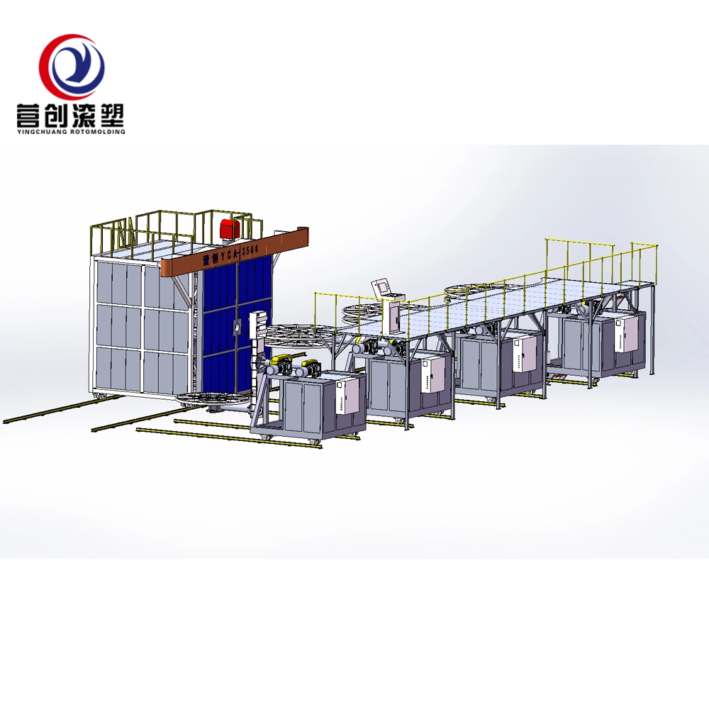 Hot Sale Plastic Traffic Posts Rotomolding Machine Water Tank Make Machine