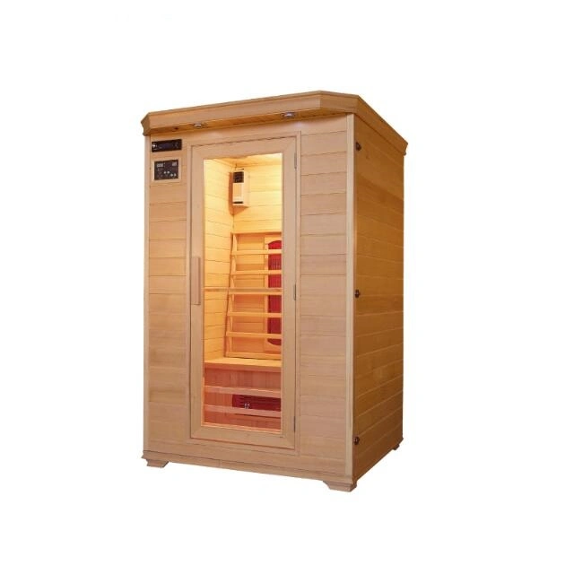 Precio al por mayor de madera de Hemlock sauna de infrarrojos costo casa tradicional de vapor de infrarrojos Saunas SPA