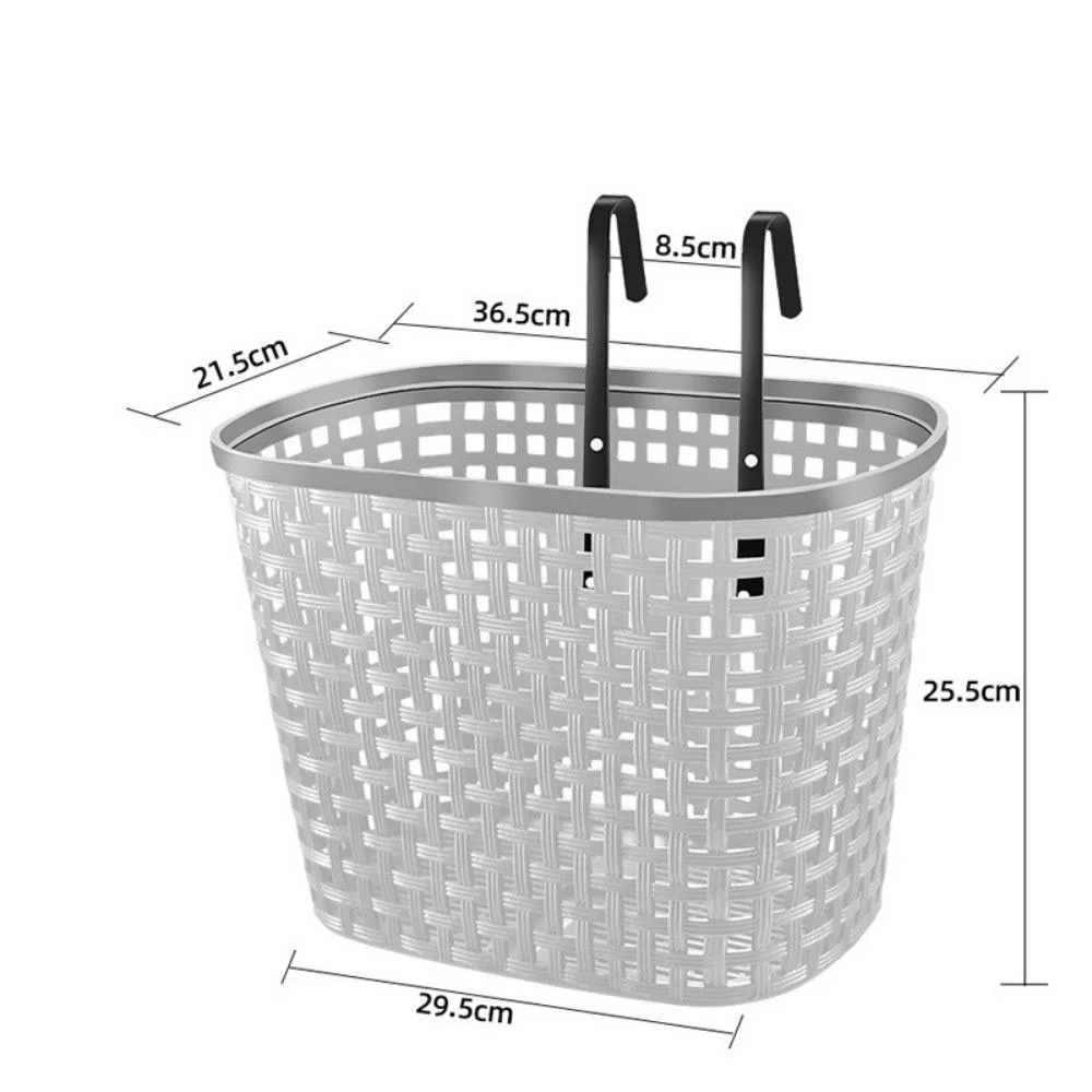 Removable Bike Basket with Hooks Front Small Wire Mesh Bicycle Basket Cycling Storage Carrier Bl20906