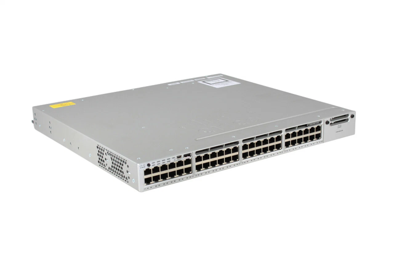 Cisco Catalyst 3850-48p-E Switch 48 Ethernet PoE + المنافذ مع صورة iOS لخدمات IP