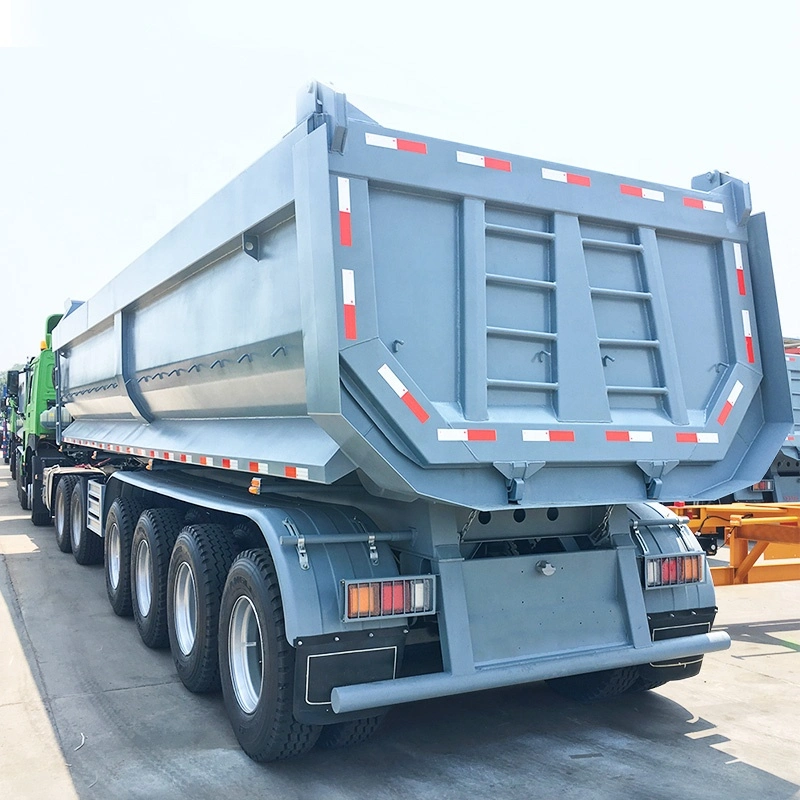 Luckin U Shape Tipper/Dump/Tipping Semi Trailer with Spring/Air Bag Suspension