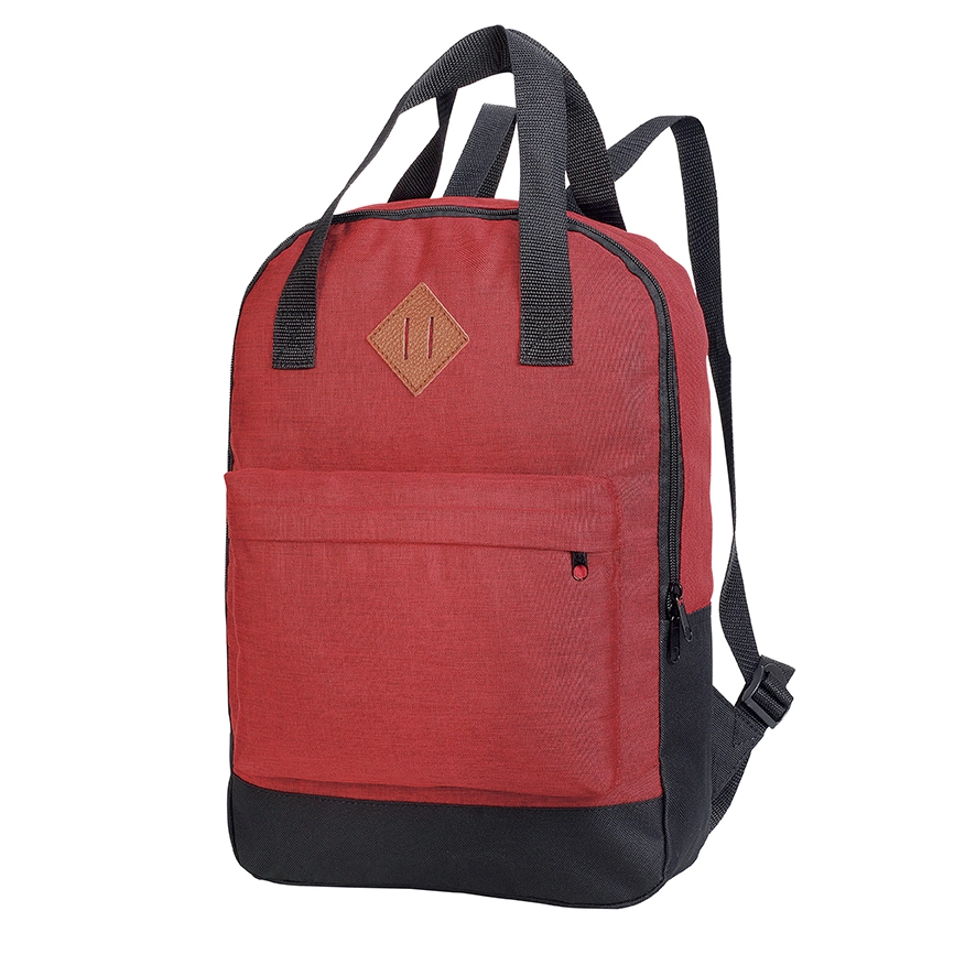 Five Colors Polyester Customized Cheap Simple Light Handle Shoulder Leisure Daily Backpack Rucksack