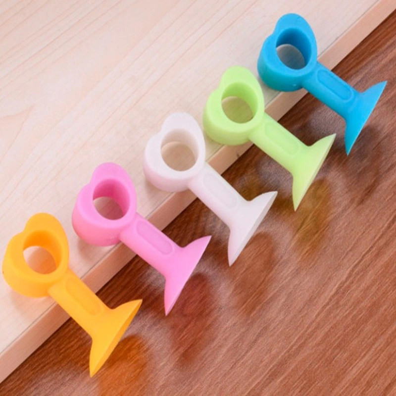 Suction Type Combined Silent Door Stop Silicone Door Stopperplastic Silicon Metal Kitchen Shower Cabinet Door Wall Stopper Cock Floor Stop Suction Stops