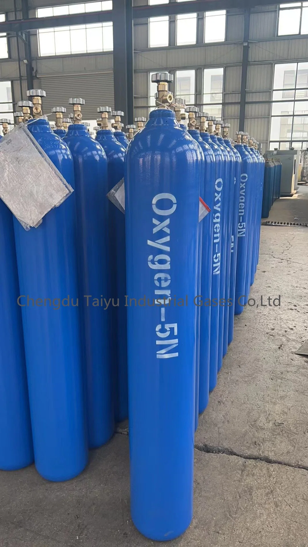 Industrial Grade 99.9999% Purity Container Oxygen Gas 10m3 Filled in 50L Cylinder