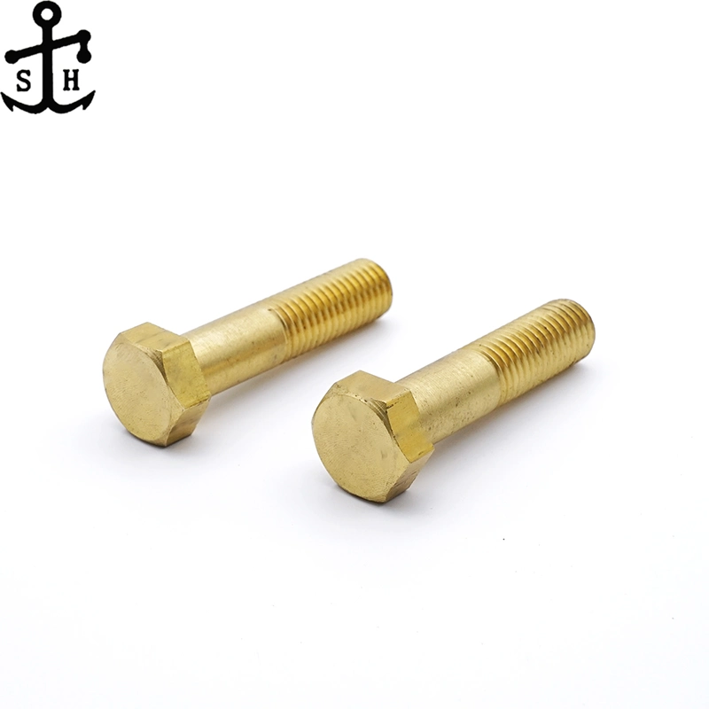 ISO 4014 Hexagon Head Screw Brass Bolts M12 M14 Made in China