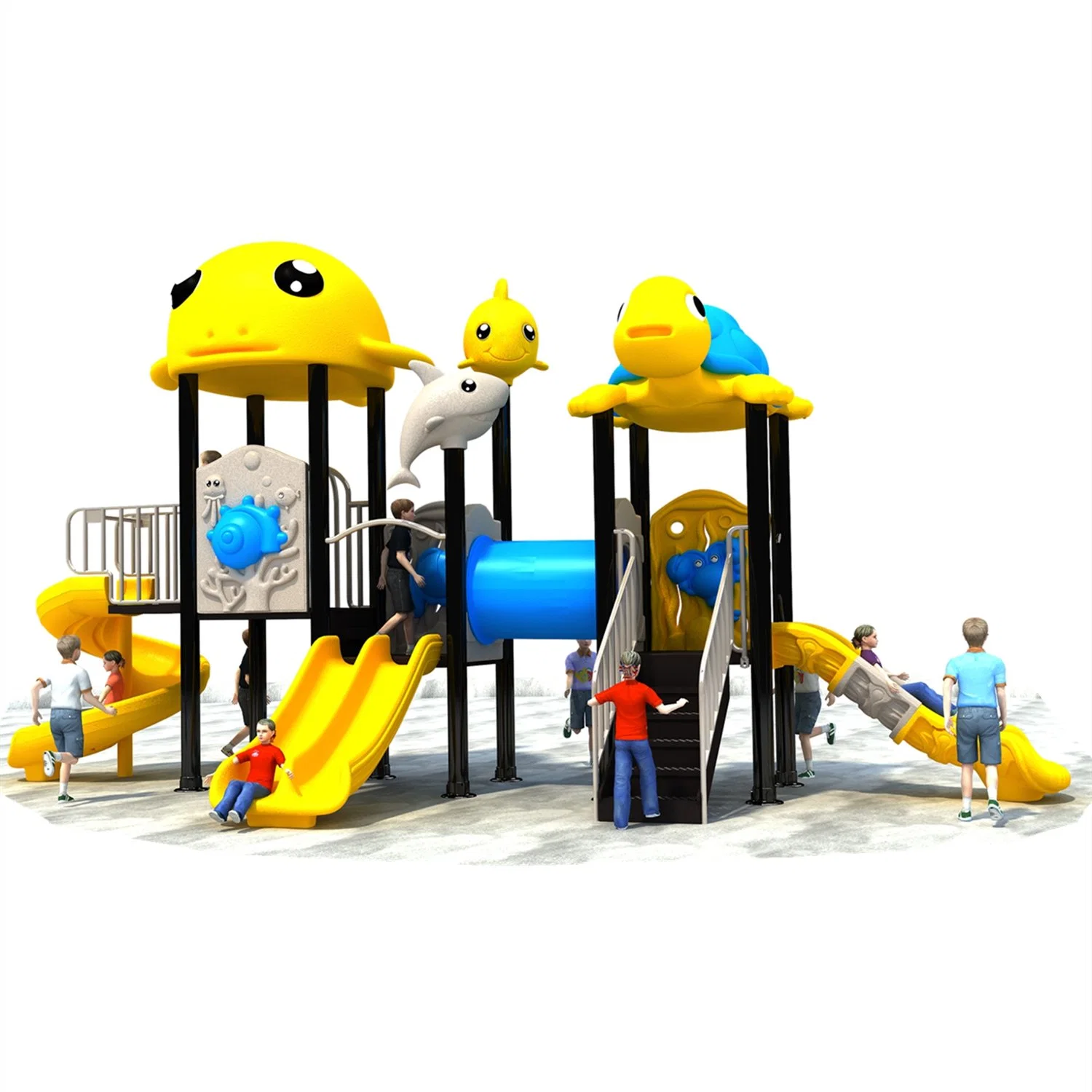 Customized Community Large Slide Equipment Outdoor Children's Playground New Style