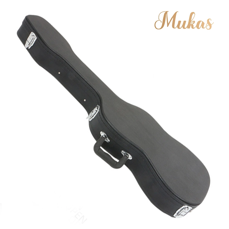 OEM Musikinstrument Bass Gitarre Tasche HandGehäuse mit Schlössern Portable Elektronische Gitarre Hartschalenkoffer aus PU-Leder aus Holz