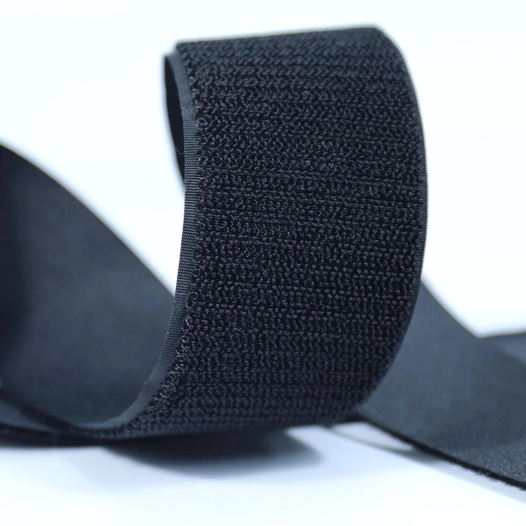 High Quality Velcro Unbrushed or Unnapped Loop Tape Round Eco-Friendly Hook & Loop