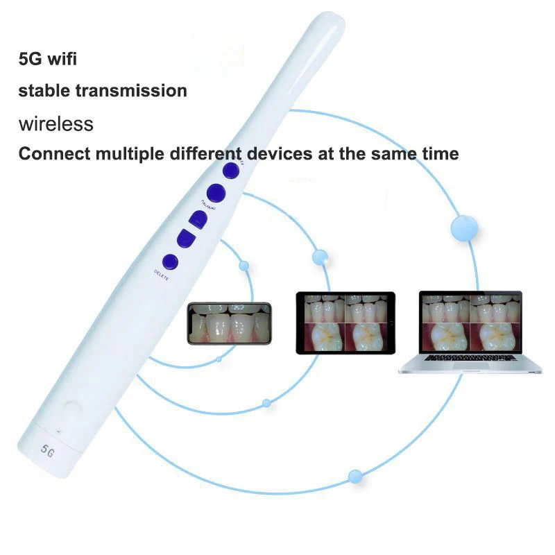 Teeth Whitening Service Wireless Oral Camera Dental Use Equipment with Big Screen Intra Oral Camera