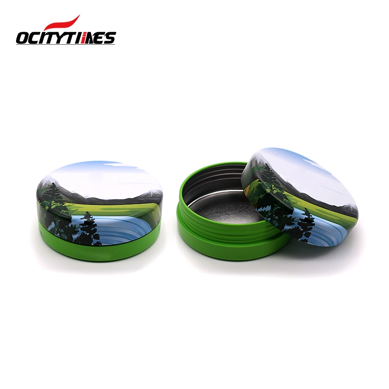 Ocitytimes Customized 500ml Pet Plastic Cosmetic Food Jars Package with Aluminum Cap