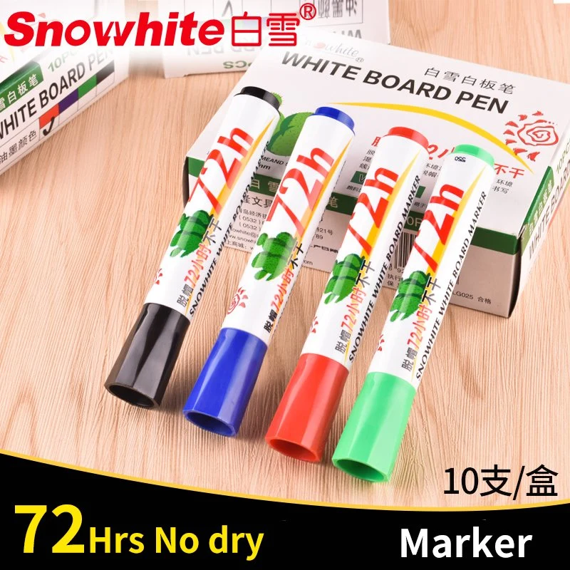 Office Supply Stationery Dry Erase Marker Pen, Vivid Color, Rournd Nibs White Board Markers, Green