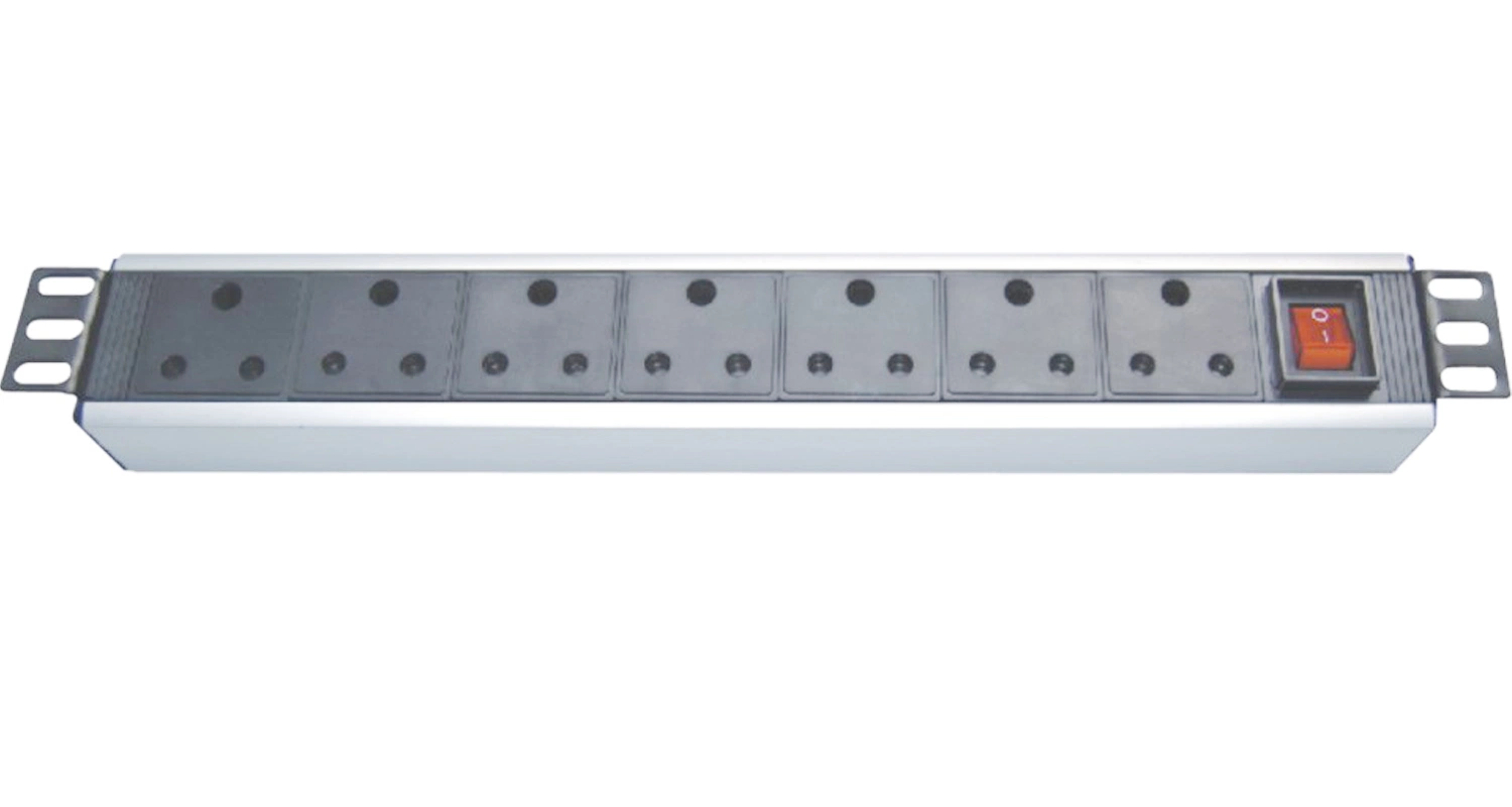 1U 19 Zoll Südafrika Standard Rackmount Stromverteilereinheit