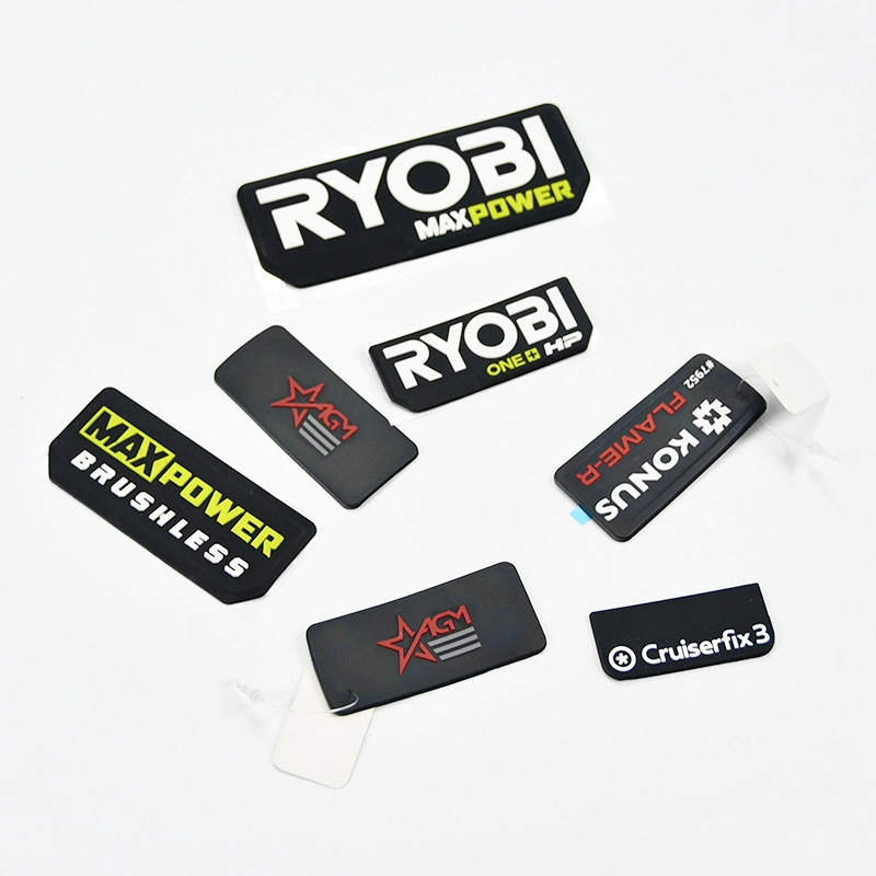 Custom OEM ODM Fashion Design Embossed Brand Name 3D Soft PVC Label Tag Private Silicone Garment Rubber Logo Labels