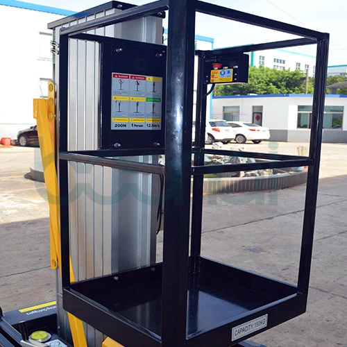 Single Mast Lift Table, Vertical Lift for 8 M