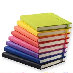 Personalizado A5 Impreso de la agenda Planner mensual Diario Hardcover PU Libreta de cuero