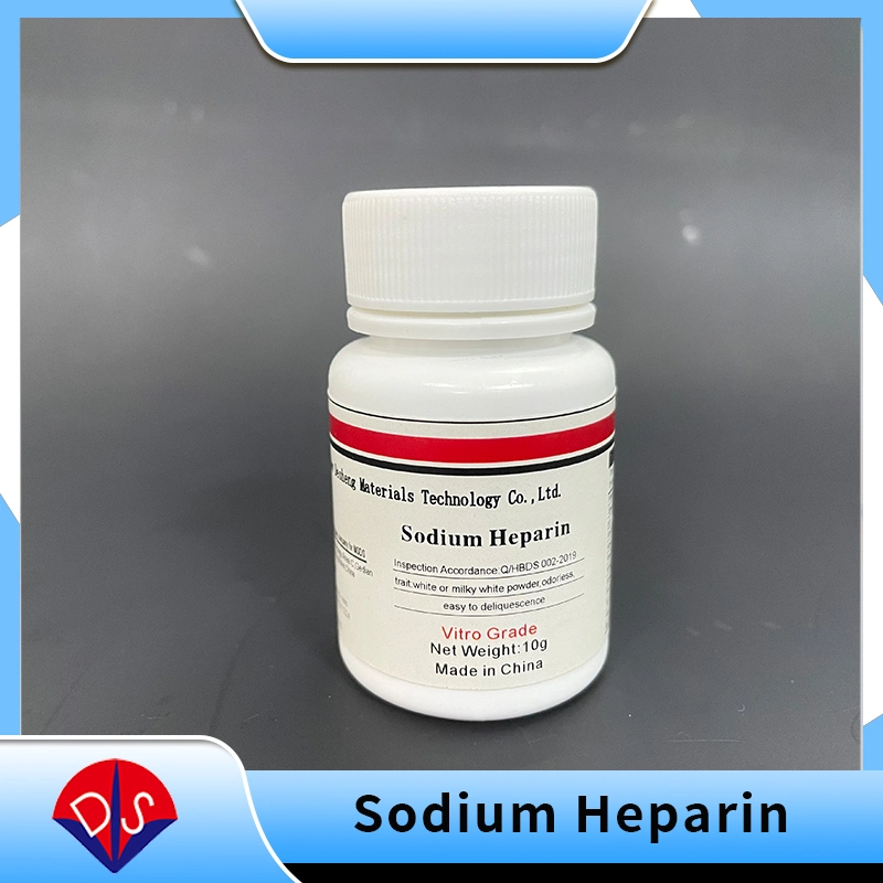 Héparine sodique CAS9041-08-1, sel d'héparine sodique, additifs pour tubes de prélèvement sanguin, AR héparine sodique, héparine sodique de qualité cosmétique, réactif pour la DIV