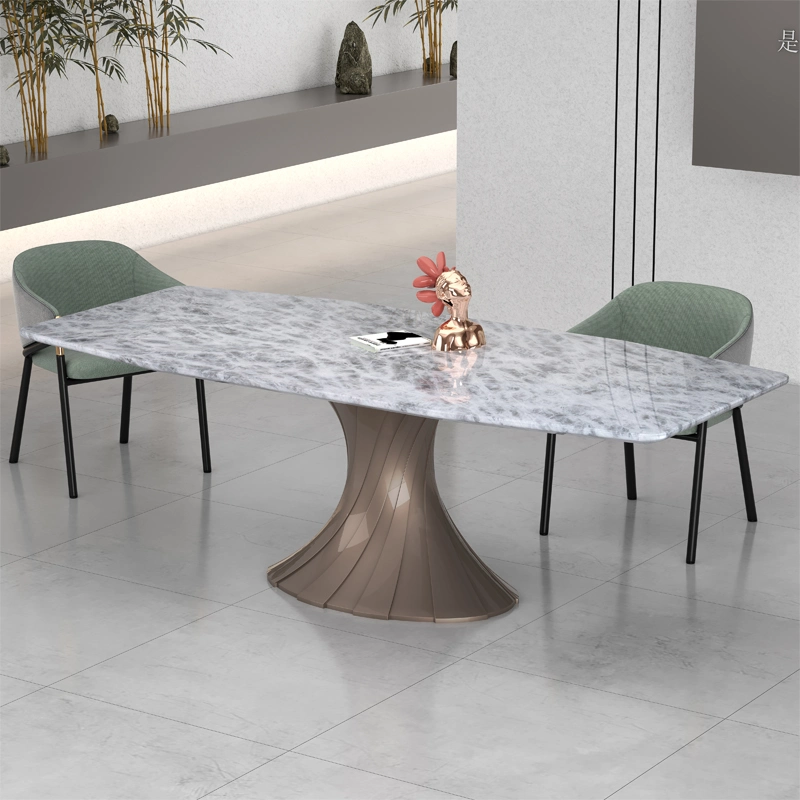 Nouveau produit Salle à manger Mobilier de maison Table basse en marbre Ensemble de table à manger