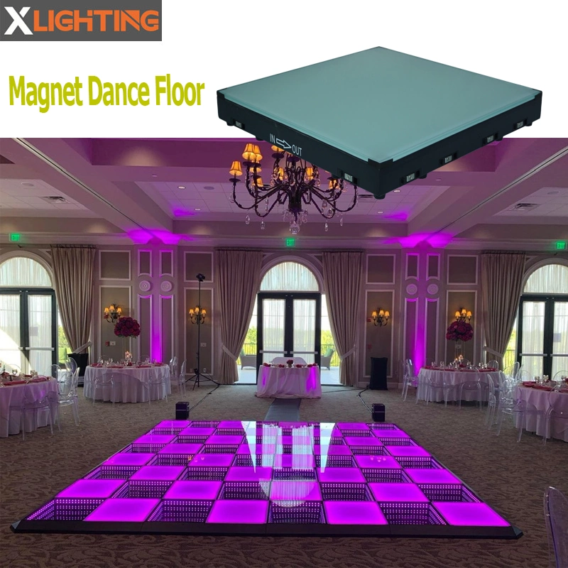 3D*60cm RGB 3en 1 Paneles de Boda Infinity Wireless 60 Magnet LED Pista de baile