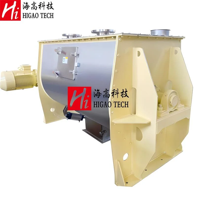 50-20000L Industrial Horizontal Ribbon Mixer Blender for Poultry Manure Fermentation