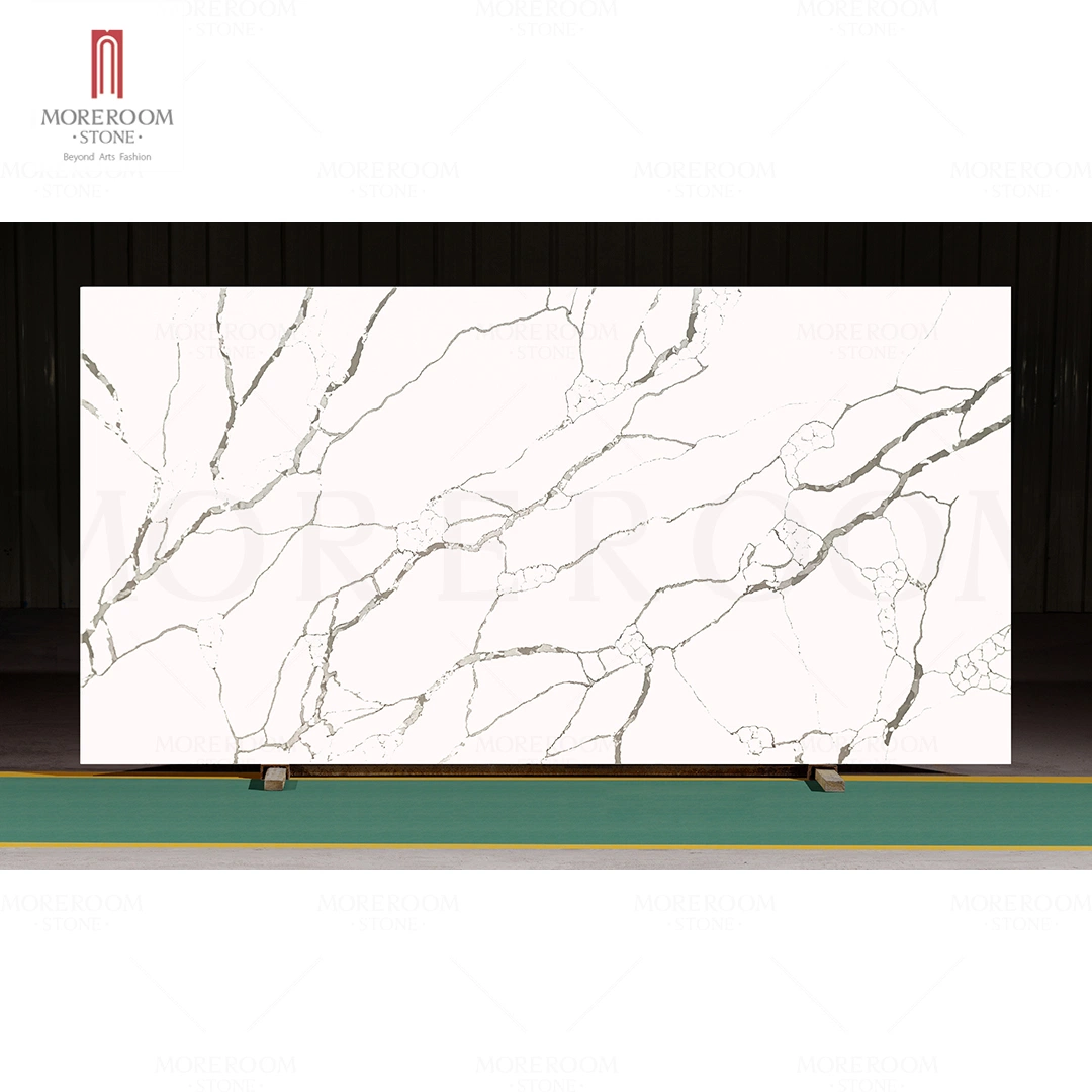 High quality/High cost performance Classic Eternal Man Made Calacatta Gold Quartz Stone Countertops for House Decor