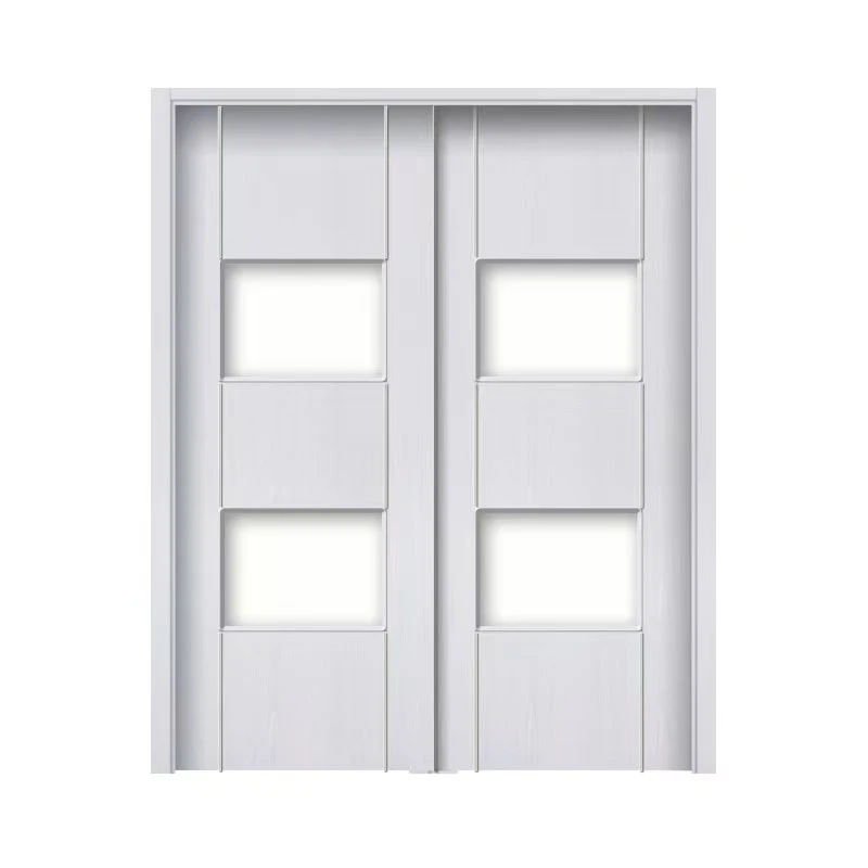 Window Frame WPC Sliding Door Waterproof Interior PVC Door for Sale