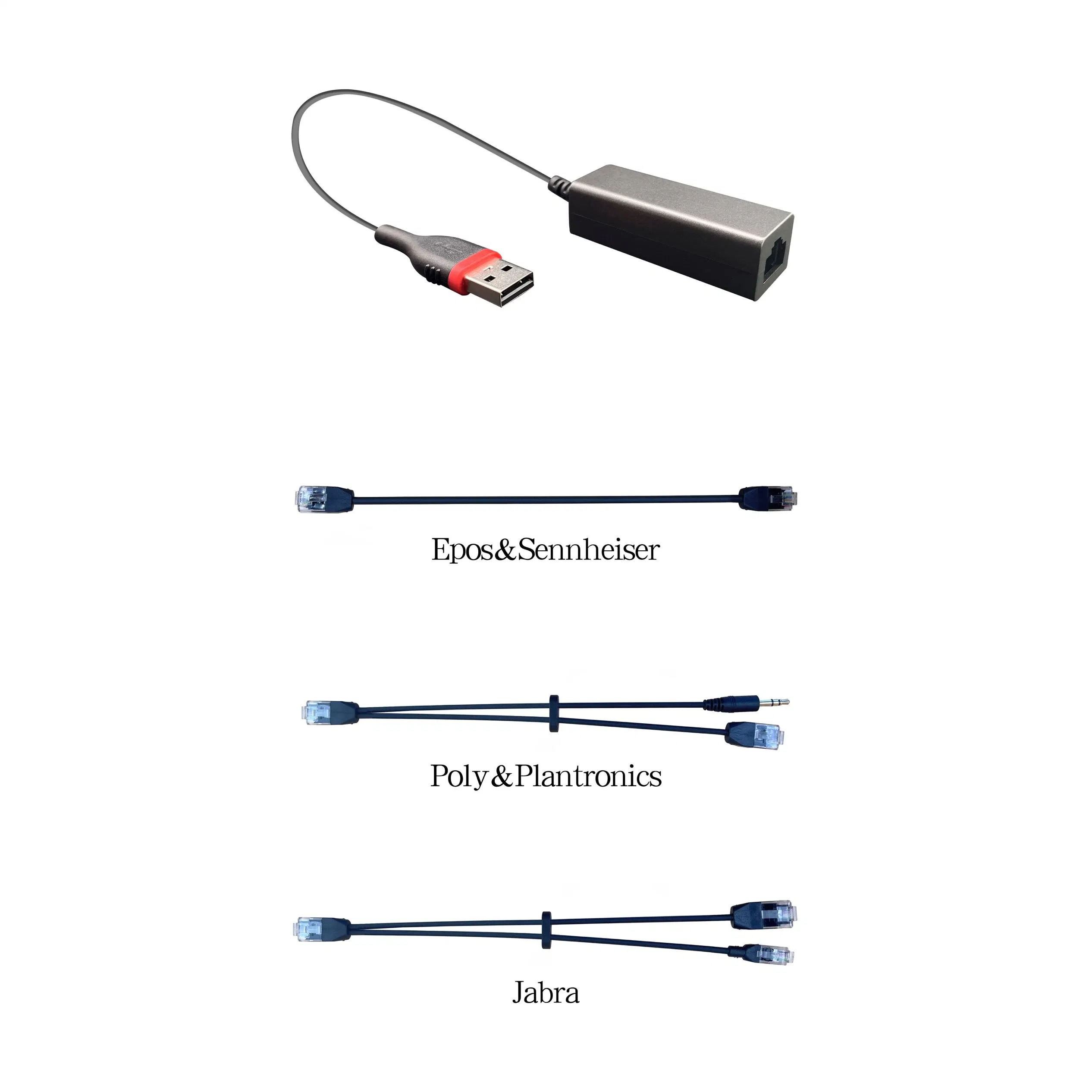 Poly, Jabra and Ehs Adptor with USB, Wireless Headset Adapter