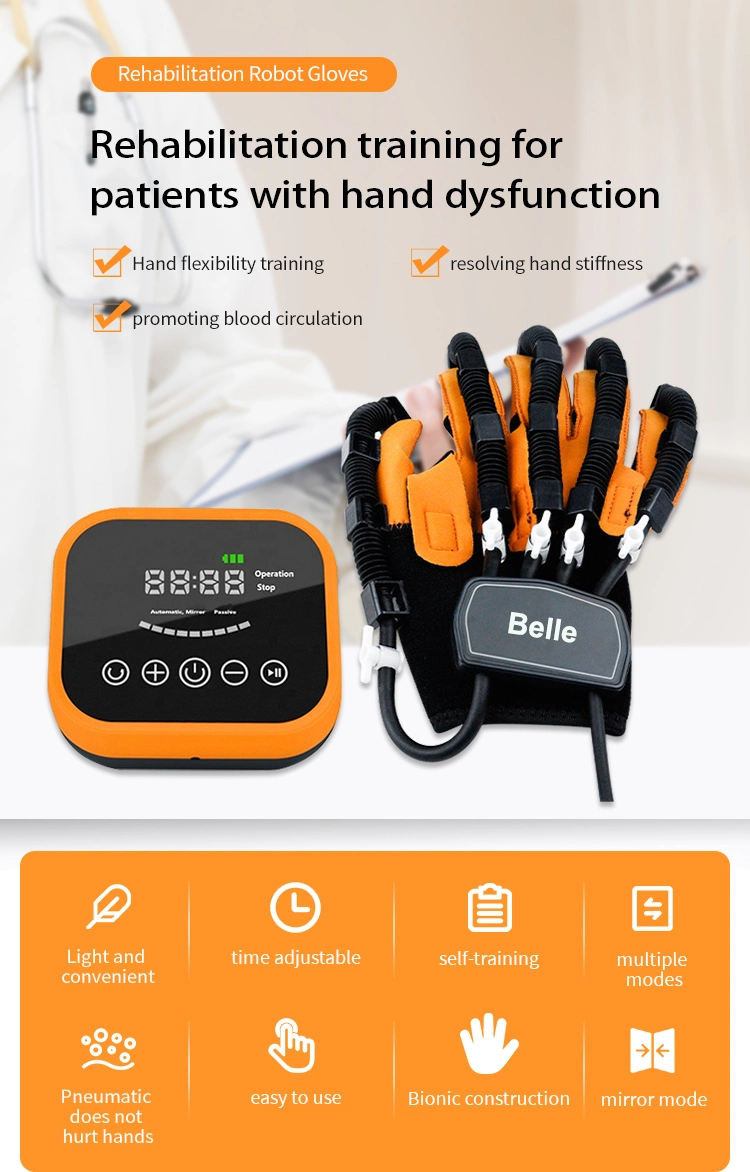 Massager Robot Gloves Hand Rehabilitation Device Help Patient with Hand Dysfunction to Independently Carry out Rehabilitation Training to Make Your Finger