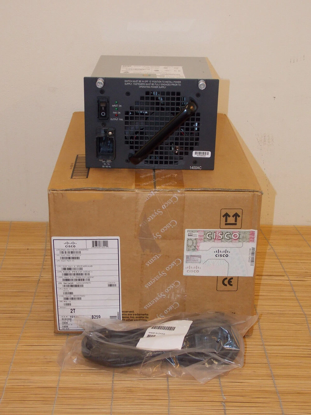 Cisco Pwr-C45-1400AC Catalyst 4500 1400W AC Power Supply (Data Only) Switch Power