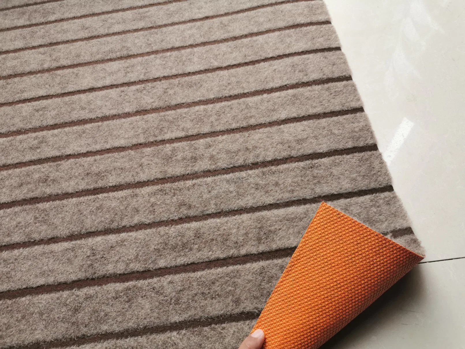 Polyester Seven Rib Carpet with TPE Back