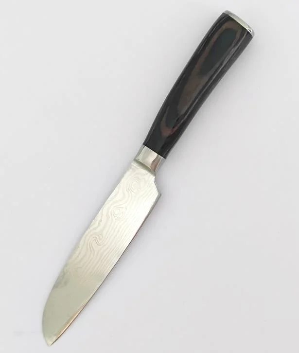 Professionnel haute qualité usine Prix de vente en gros cuisine Damas couteau Santoku