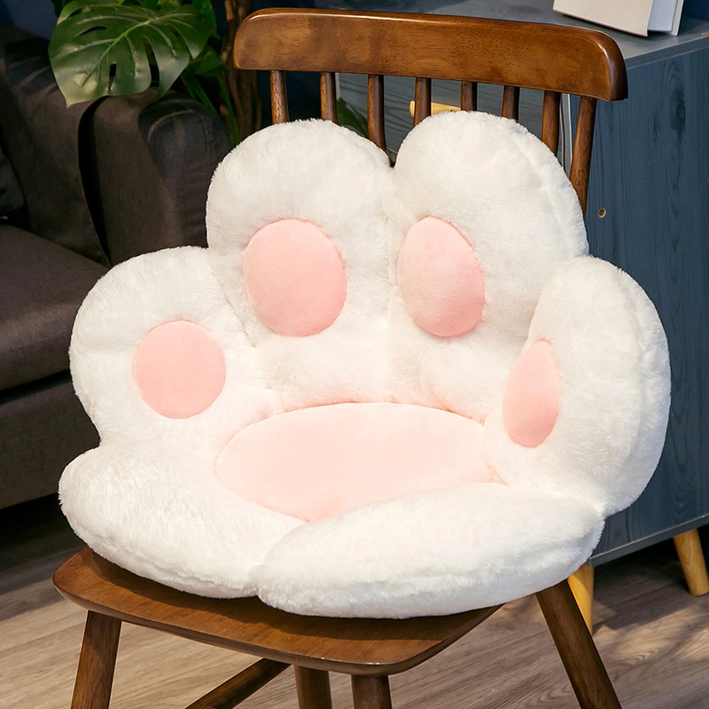 2 Größen Ins Bear&amp;Cat Pfote Kissen Tiersitz Kissen Gefüllt Plüsch Sofa Innenboden Home Stuhl Dekor Winter Kinder Mädchen Geschenk