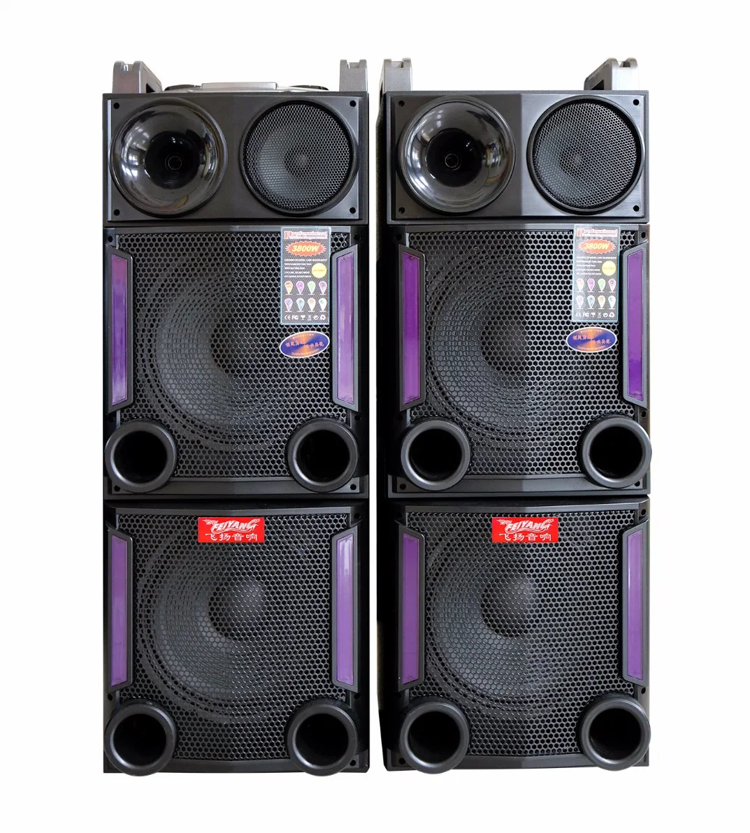 Dual 12 Inch Stage Portable Speaker Professional Big Power Passive Stage Bluetooth Speaker E248