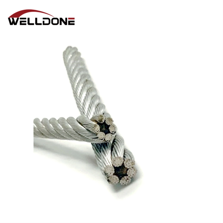 6*19s 6*19W Galvanized and Ungalvanized Steel Cable Wire Rope