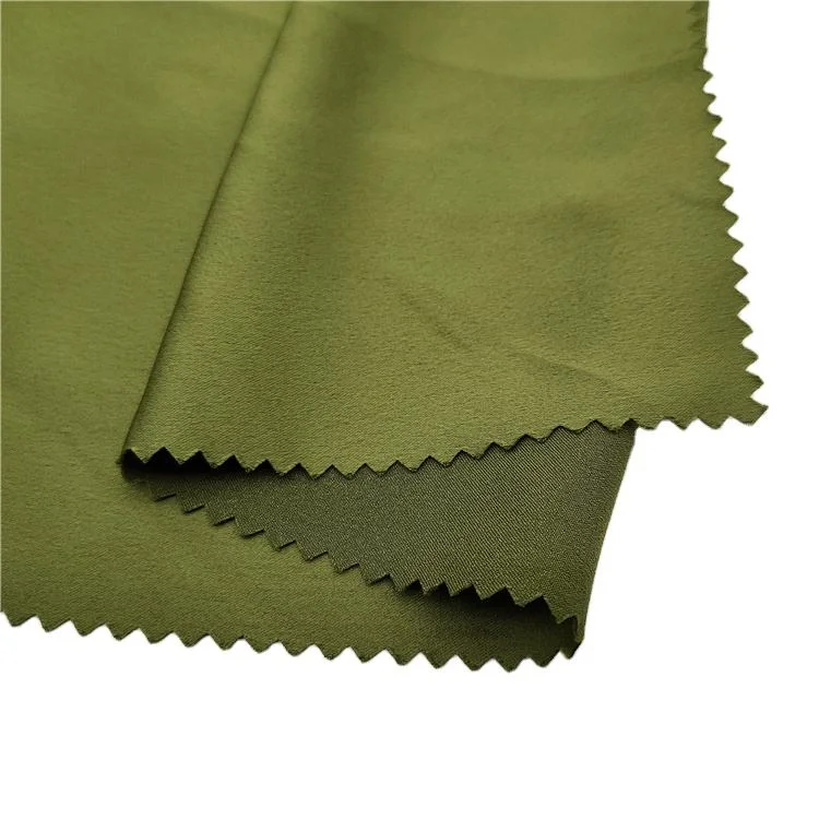 Hot Selling Wholesale 56% Polyester 3%Spandex Stretch Fabrics Rolls Crepe White Fabric for Rayon Dress Clothes Fabric