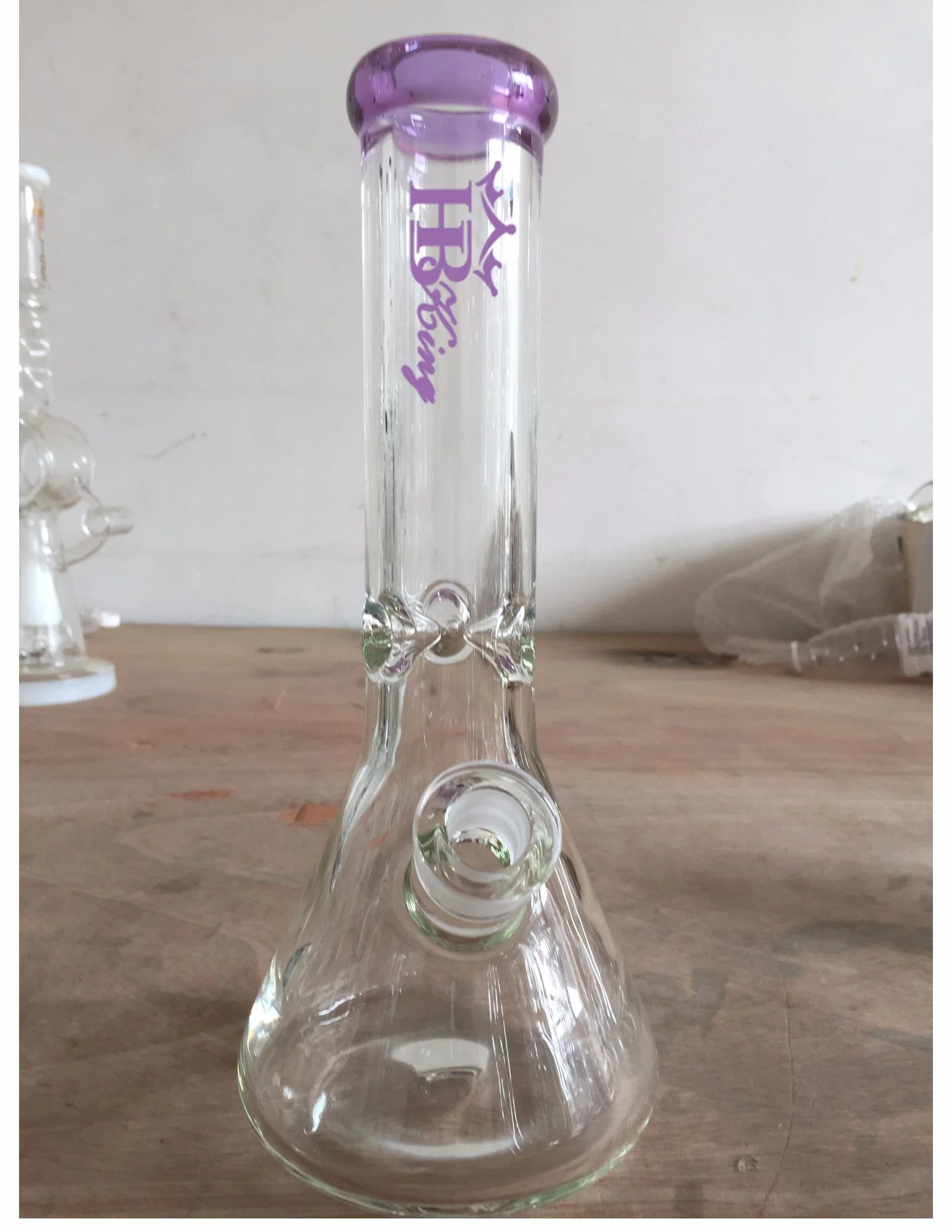 2019 Top AAA Selling High quality/High cost performance Wholesale/Supplier Tobacco Glass Smoking Water Pipe with Decals Glass Water Pipe