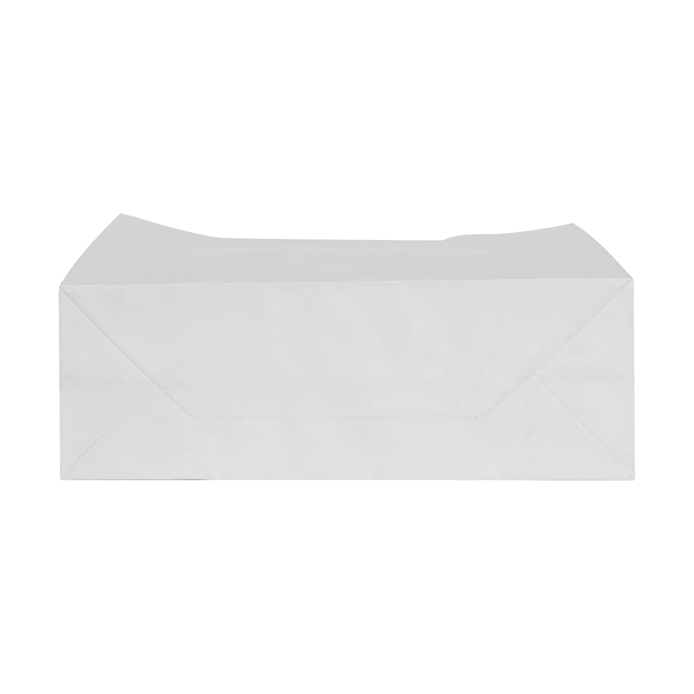 Custom Square Bottom White Paper Bag Packing with Twisted Handle