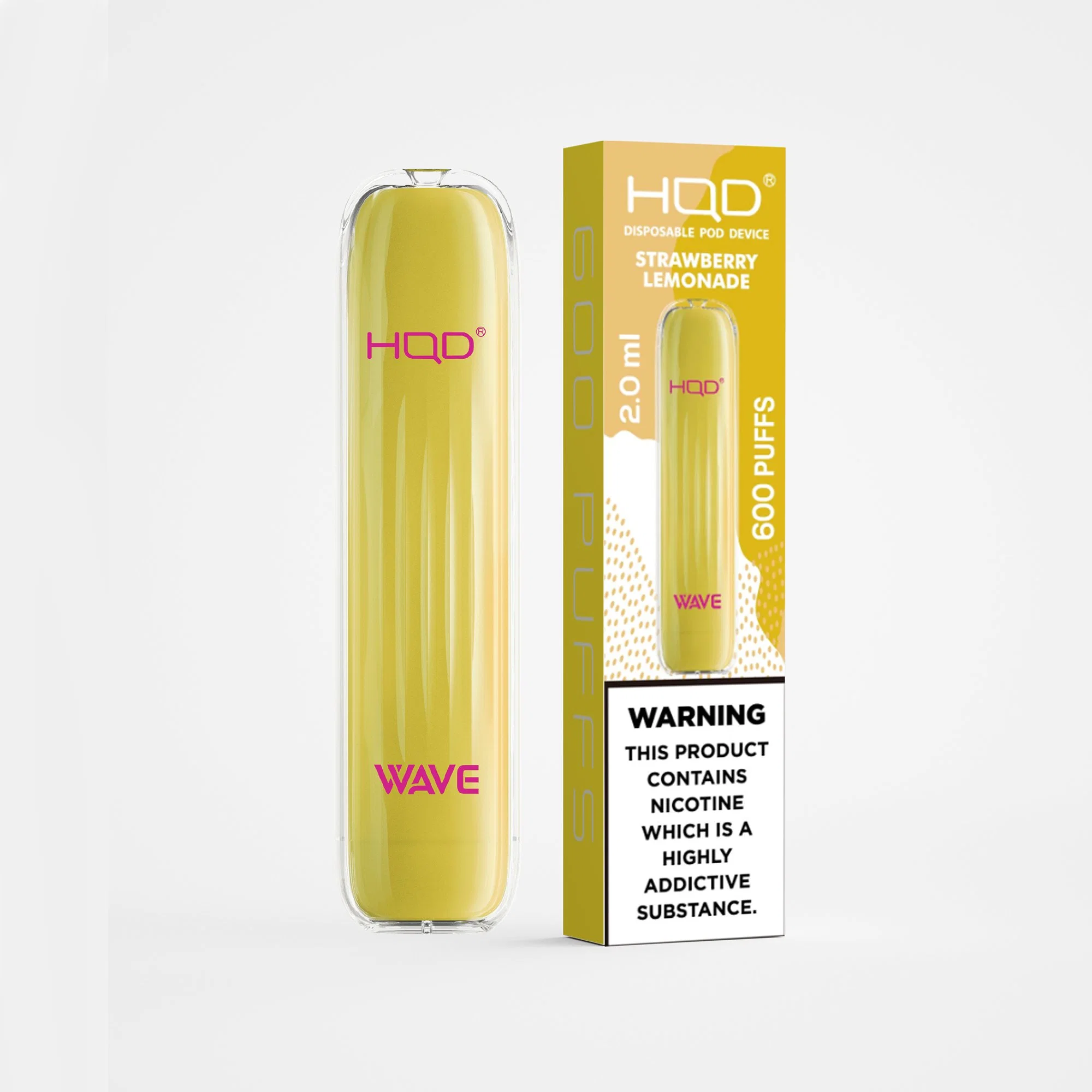 Smoke Vape Distributors Electronic Pen 600 Puffs Hqd Wave Pod Device Pen Style Electronic Cigarette