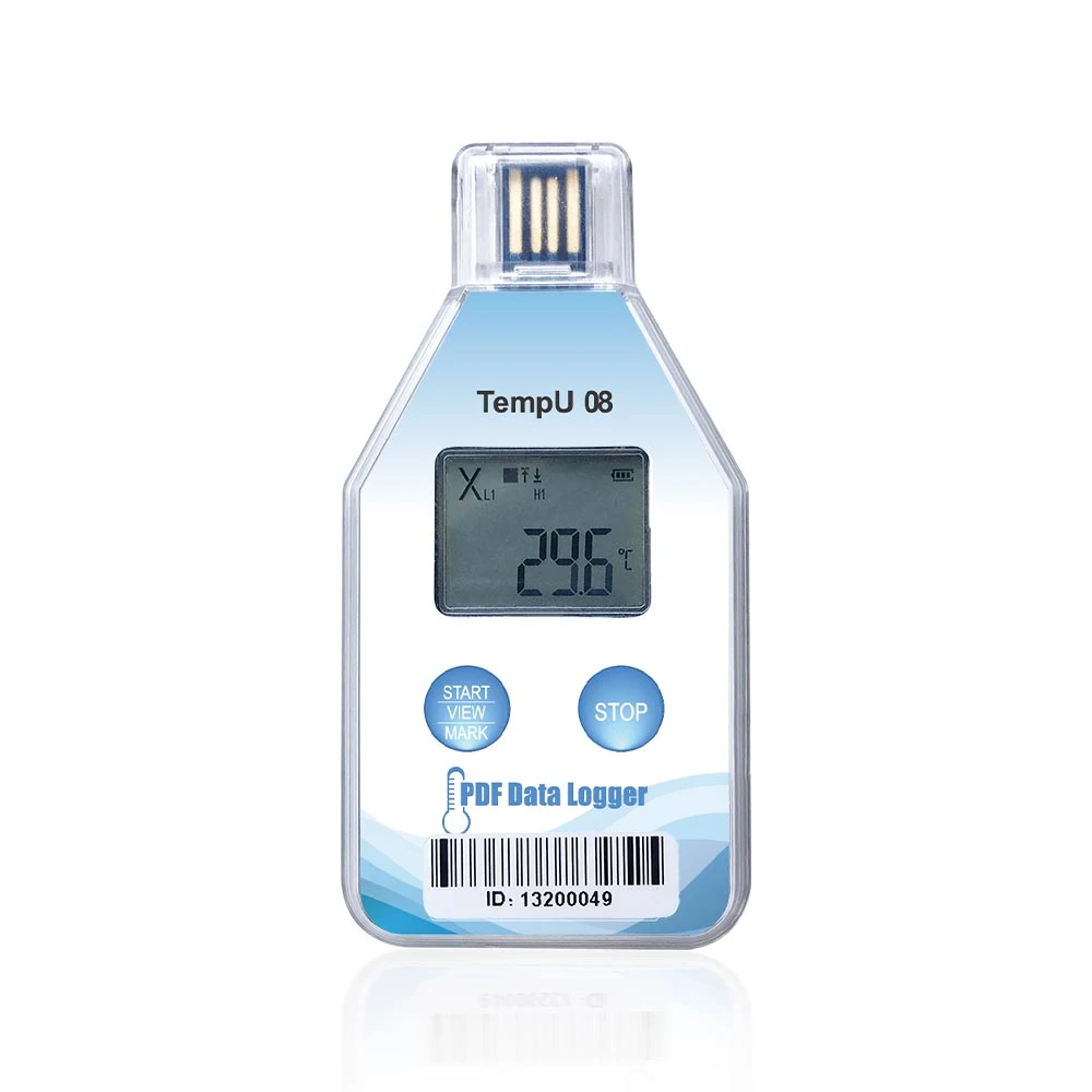 Single-Use temperatura USB Data Logger Registrador de temperatura para el envío