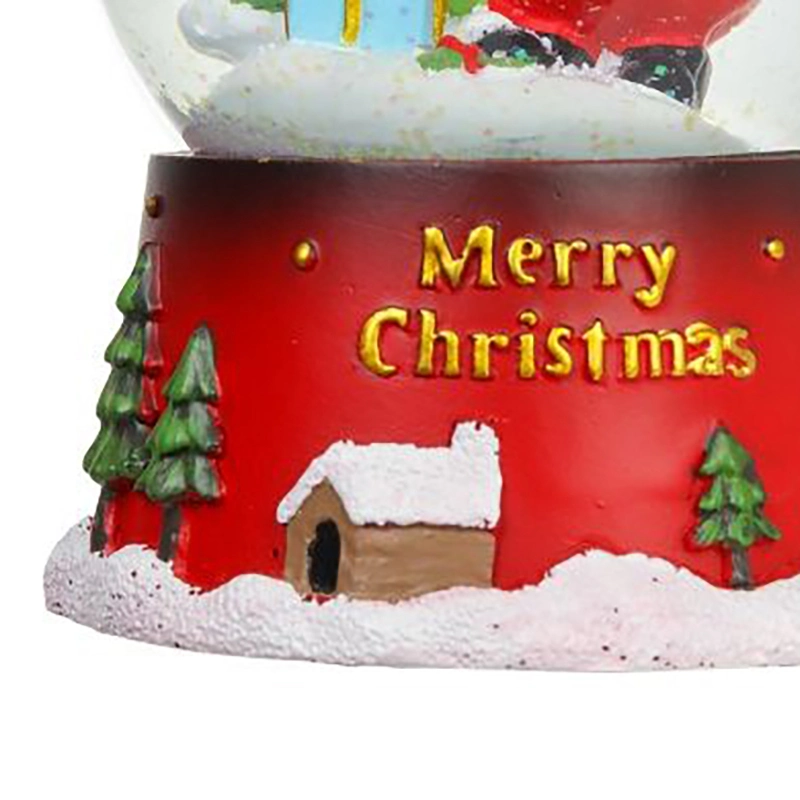 2023 Xmas Santa Souvenirs Snow Globes Christmas Globe Shoe Shaped Ceramic