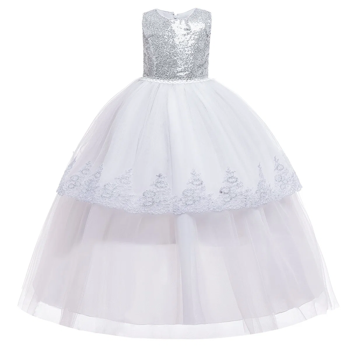 Children Apparel Baby Wear Girls Dress Party Garment Wedding Dress Ball Gown Princess Frock Sweet Lace Dress