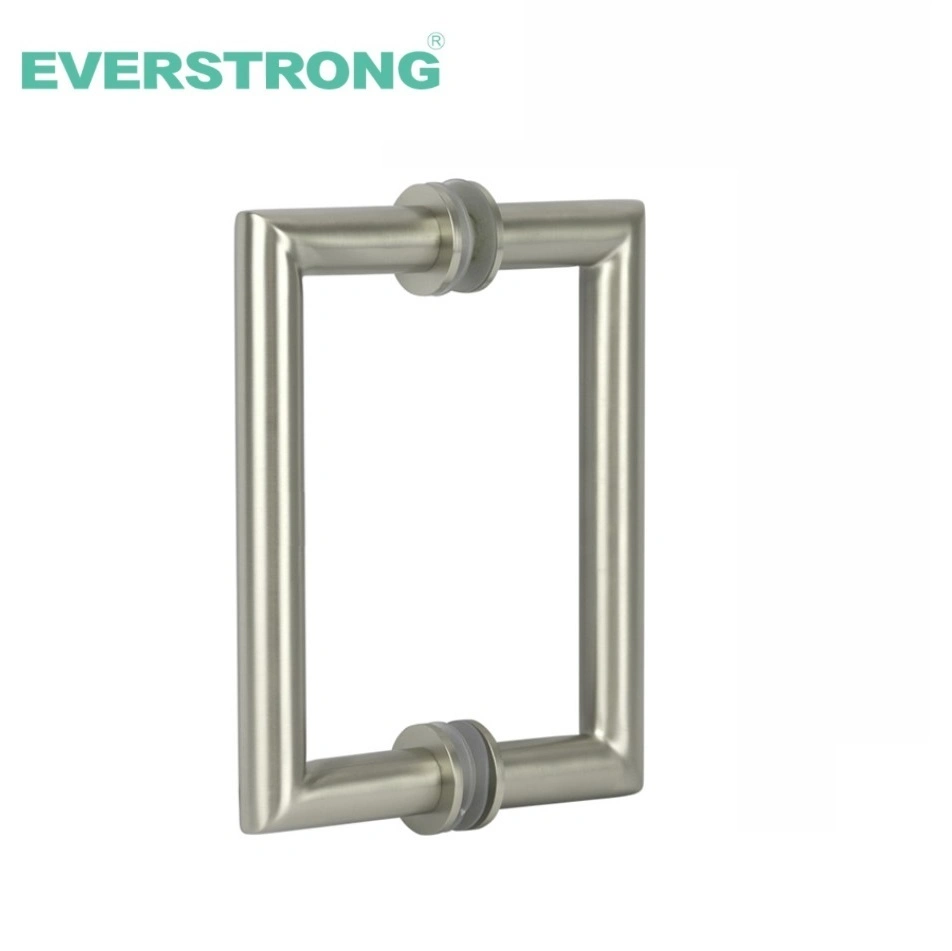 Brass Round Tube Frameless Sliding Glass Shower Door Pull Handle