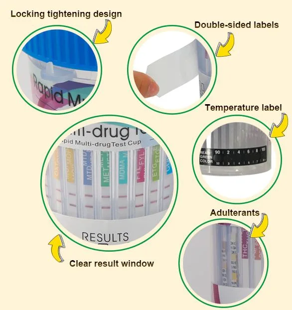 Clinical Lab Use Rapid 10 Panel Drug Testing Card