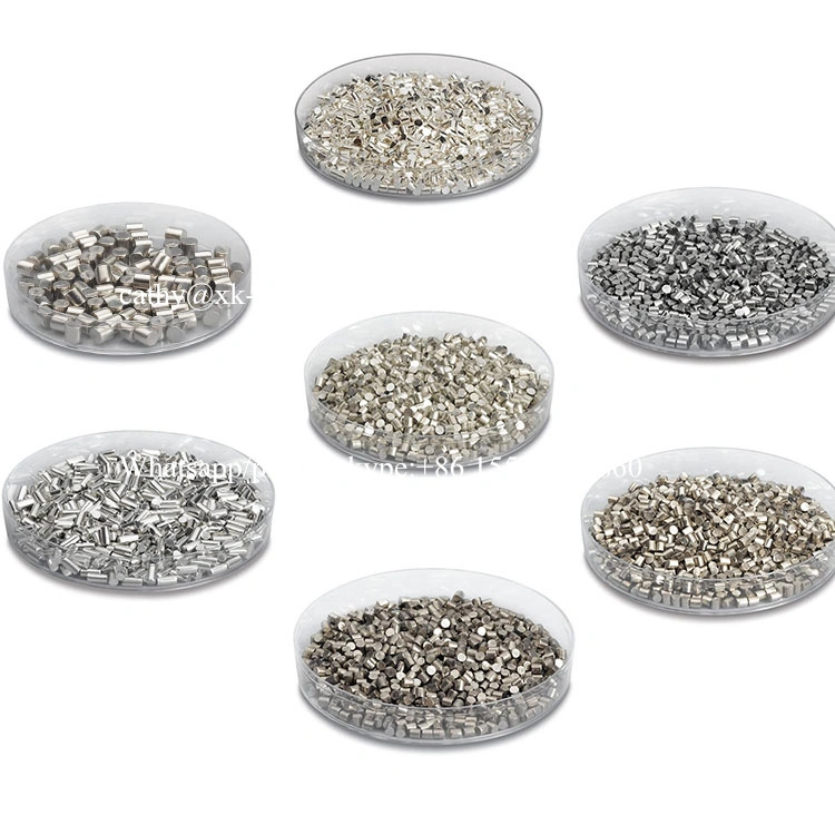 Xinkang 99.995% Purity D3X3mm Ti Metal Material Titanium Pellets for E-Beam Evaporation